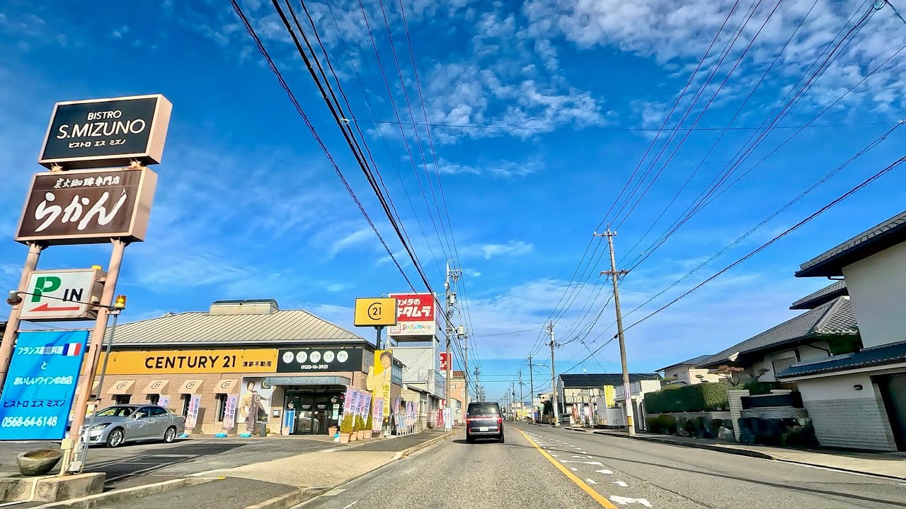[車載動画 ドライブ] 愛知県春日井市の町屋町と松河戸町へ