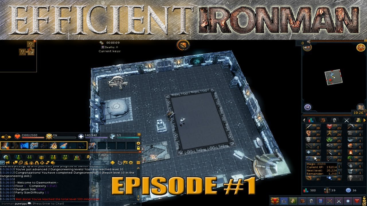 Efficient Ironman Series: Episode 1 | Starting FRESH! [Runescape 3]