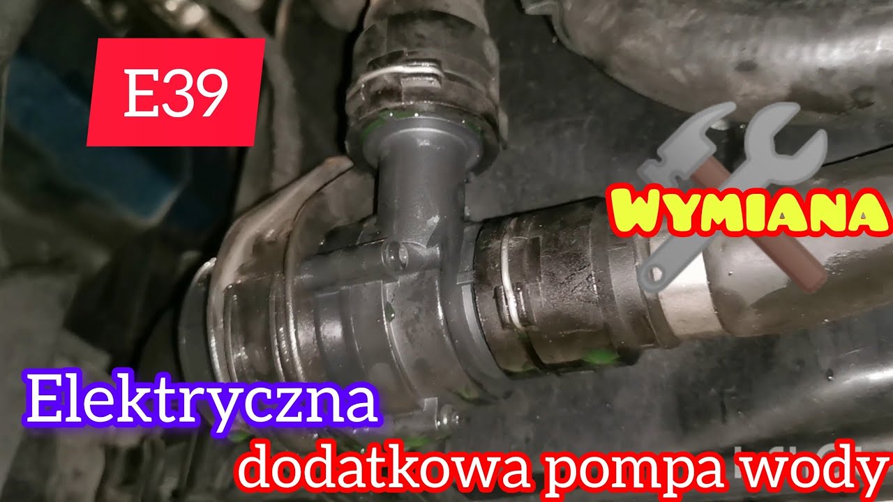 WYMIANA  elektrycznej dodatkowej pompy obiegowej plynu chłodniczego na zamiennik za 89zl