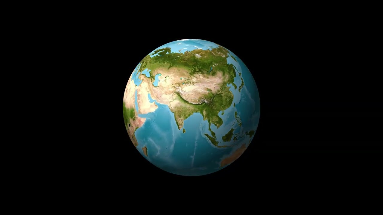 Realistic 3D Earth Rotation Animation | Cinematic Stock Footage #stockvideo #earth