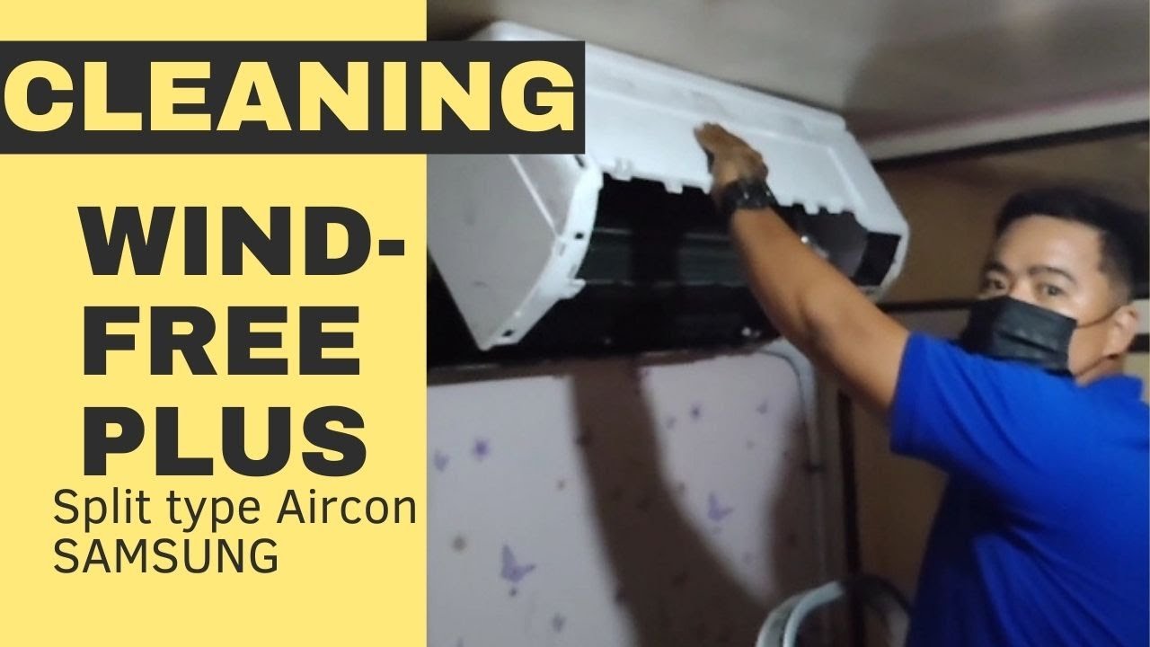 CLEANING/WIND-FREE PLUS SPLIT TYPE AIRCON/SAMSUNG/CRISKATH