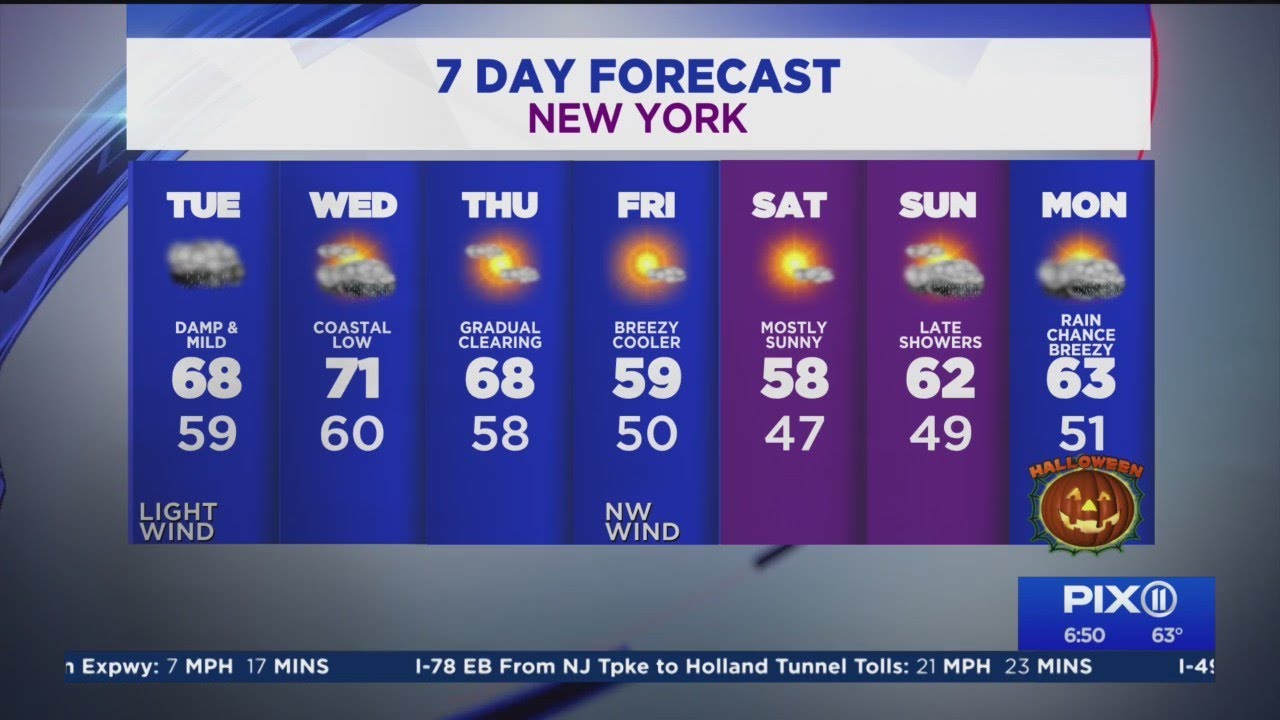 NY, NJ weather forecast: Foggy morning, rain chance for afternoon