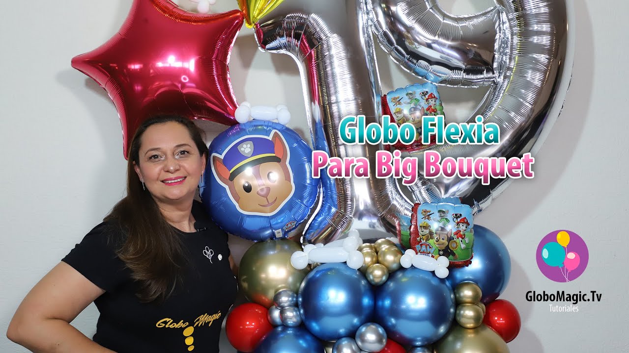 APRENDE A HACER GLOBOFLEXIA 🎈 PARA BIG BOUQUET DE PAW PATROL ‼️
