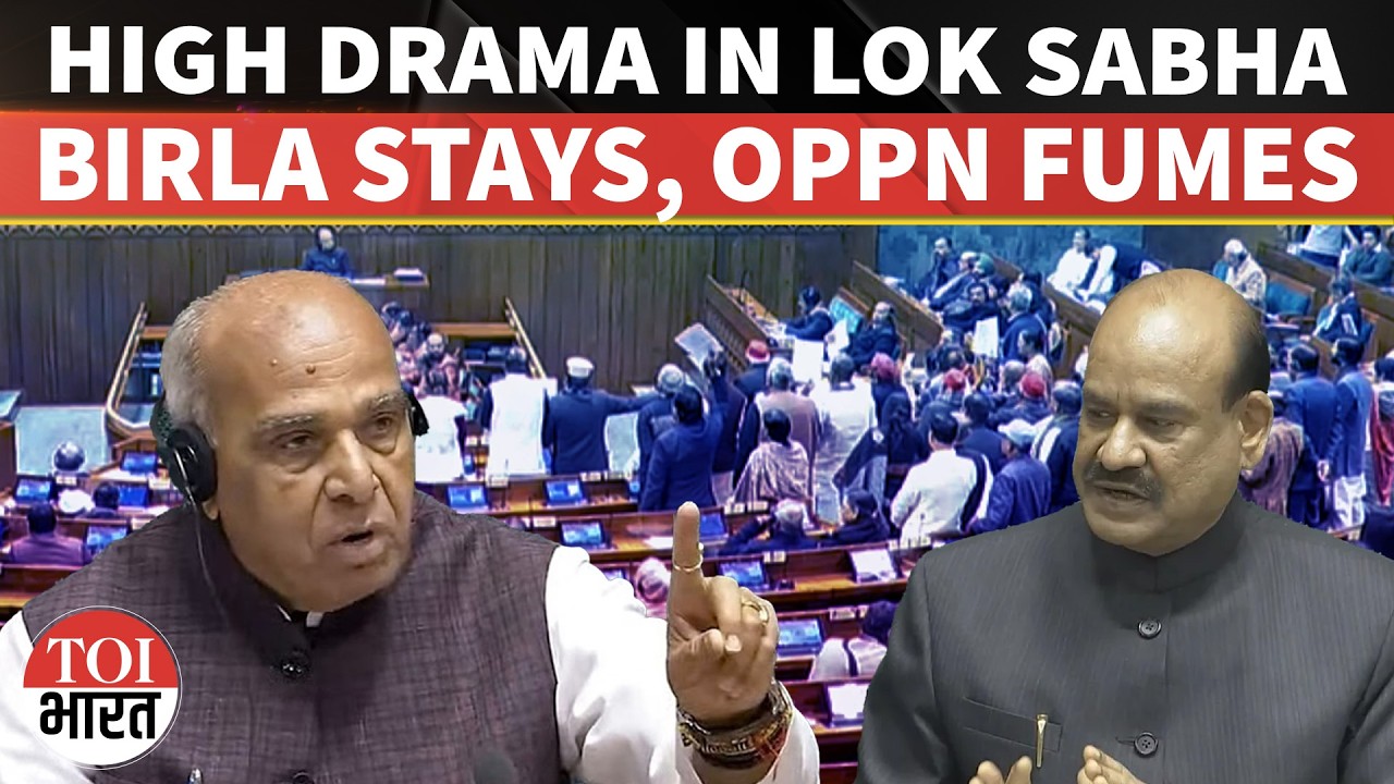 Lok Sabha Speaker Showdown Ends Amid High Drama, Om Birla Survives No-Confidence Motion