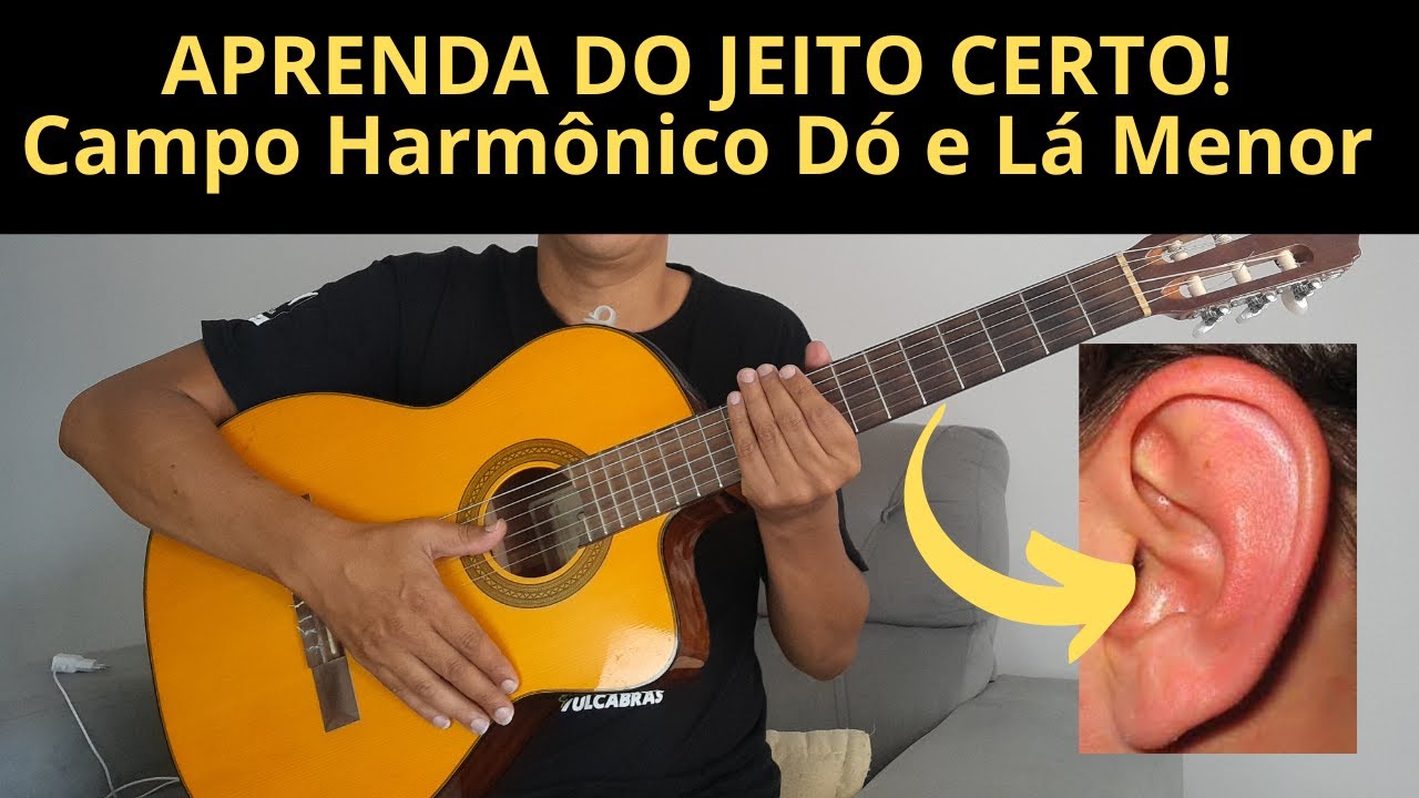 🎸Campo Harmônico de Dó Maior + Lá Menor Explicado de Forma Simples | Aprenda Tocar de Ouvido 🎸