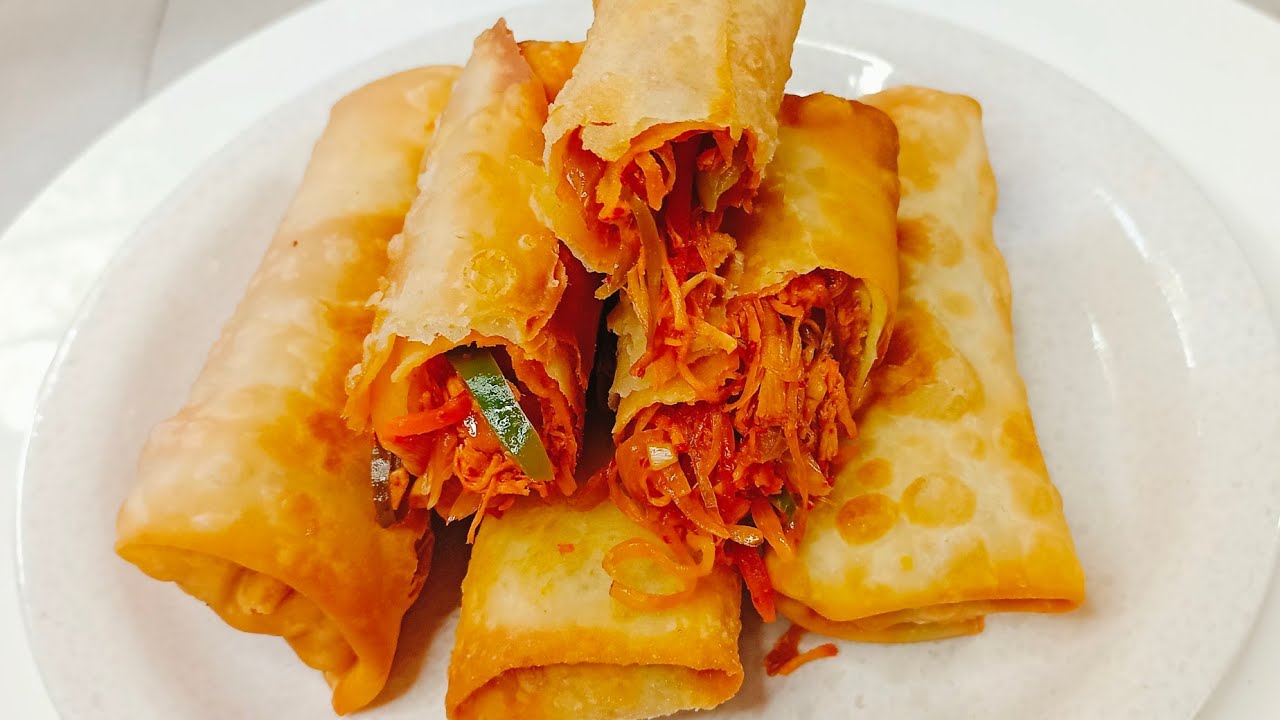 Ramadan Special Crispy Chicken Spring Rolls 🌙 | Perfect Iftar Snack|Easy Chicken Spring Rolls iftar