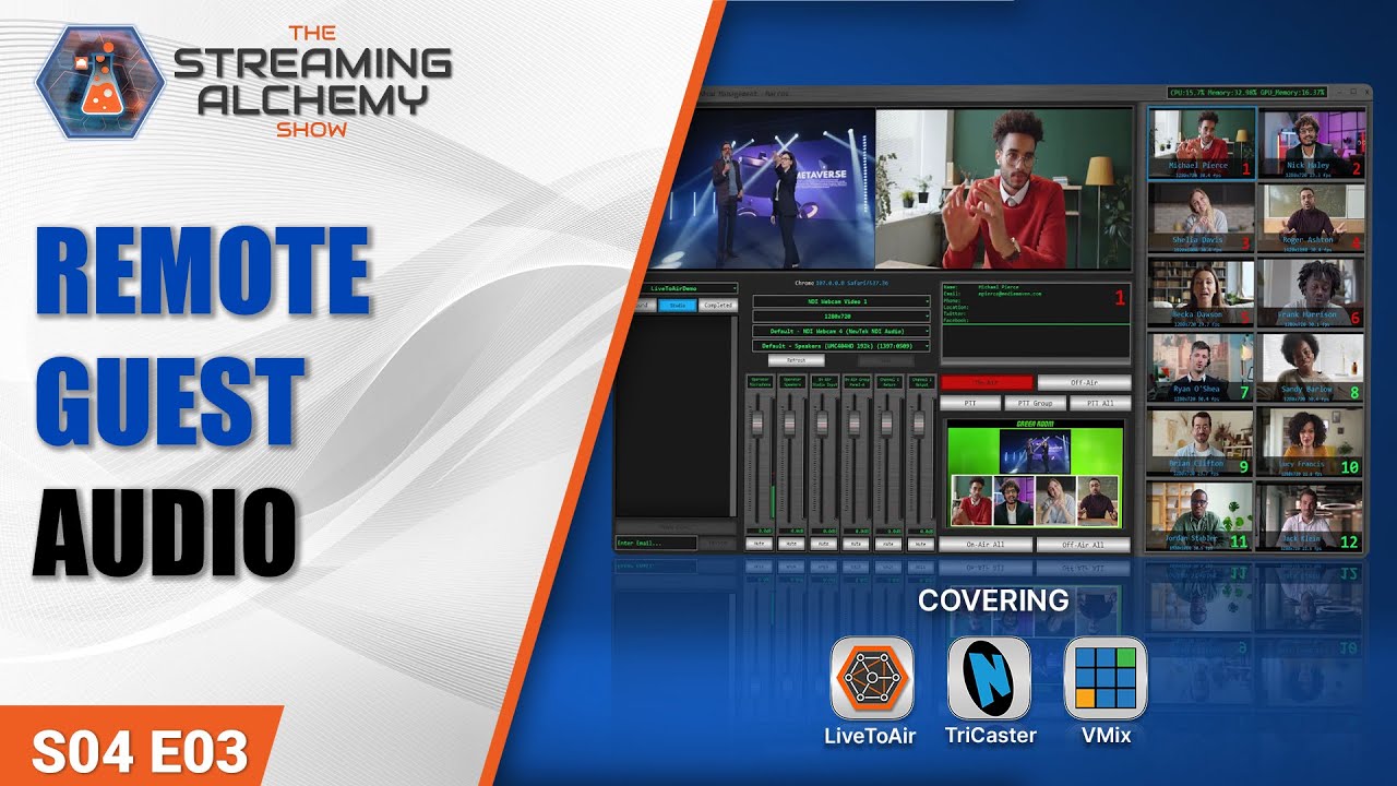 Configuring Remote Guest Audio with LiveToAir, TriCaster, and VMix