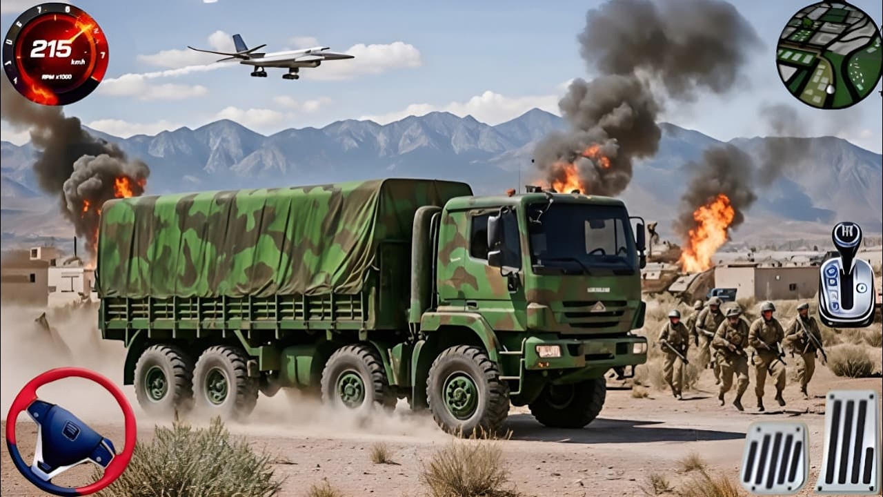 Army Truck Driving Cargo Games - US Offroad Army Truck Driving 3D 2025 - Android Gameplay