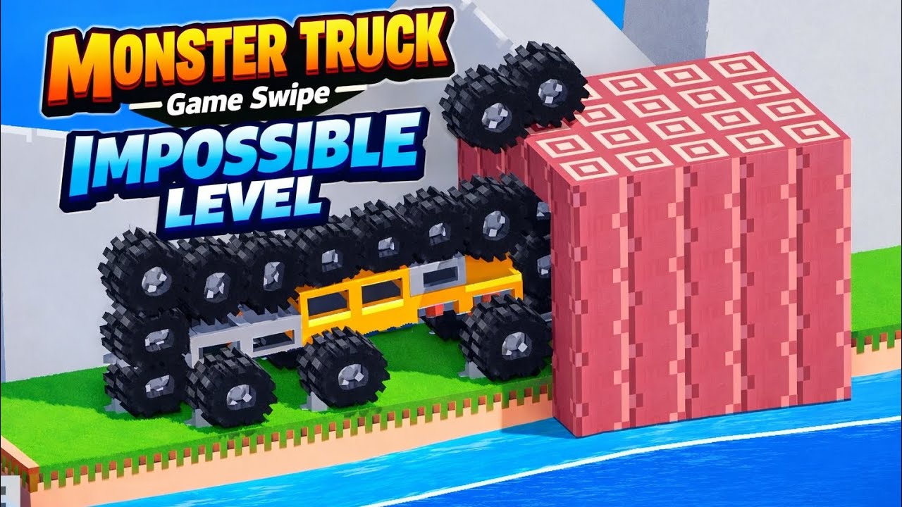 Crazy Monster Truck Impossible Level 😱 | Level Completed Gameplay | Game Swipe