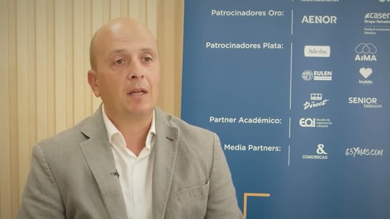 Jaime Rico,  Essence SmartCare Sales Manager, entrevistado en el VII Encuentro de Economía Senior.