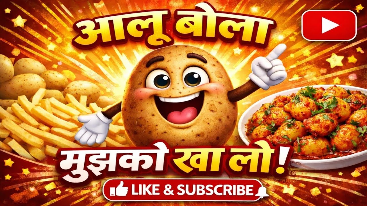 आलू बोला मुझको खा लो !! Aaloo bola mujhko kha lo ! Balgeet ! Poem ! Rhymes 