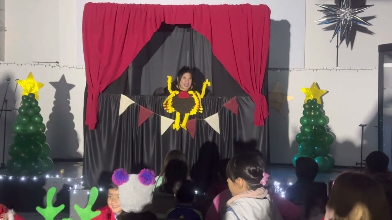 El verdadero significado de la navidad”        Obra de navidad  con títeres para niños en iglesia !