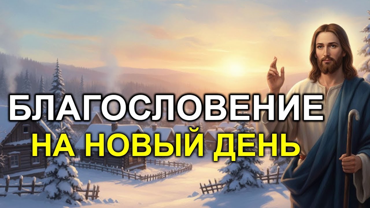 УТРЕННЯЯ МОЛИТВА: БЛАГОСЛОВЕНИЕ ГОСПОДА НА ЭТОТ ДЕНЬ