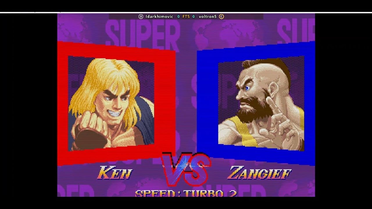 SSF II Grand Master Challenge - Dark (Ken) vs voltron5 (Zangief)