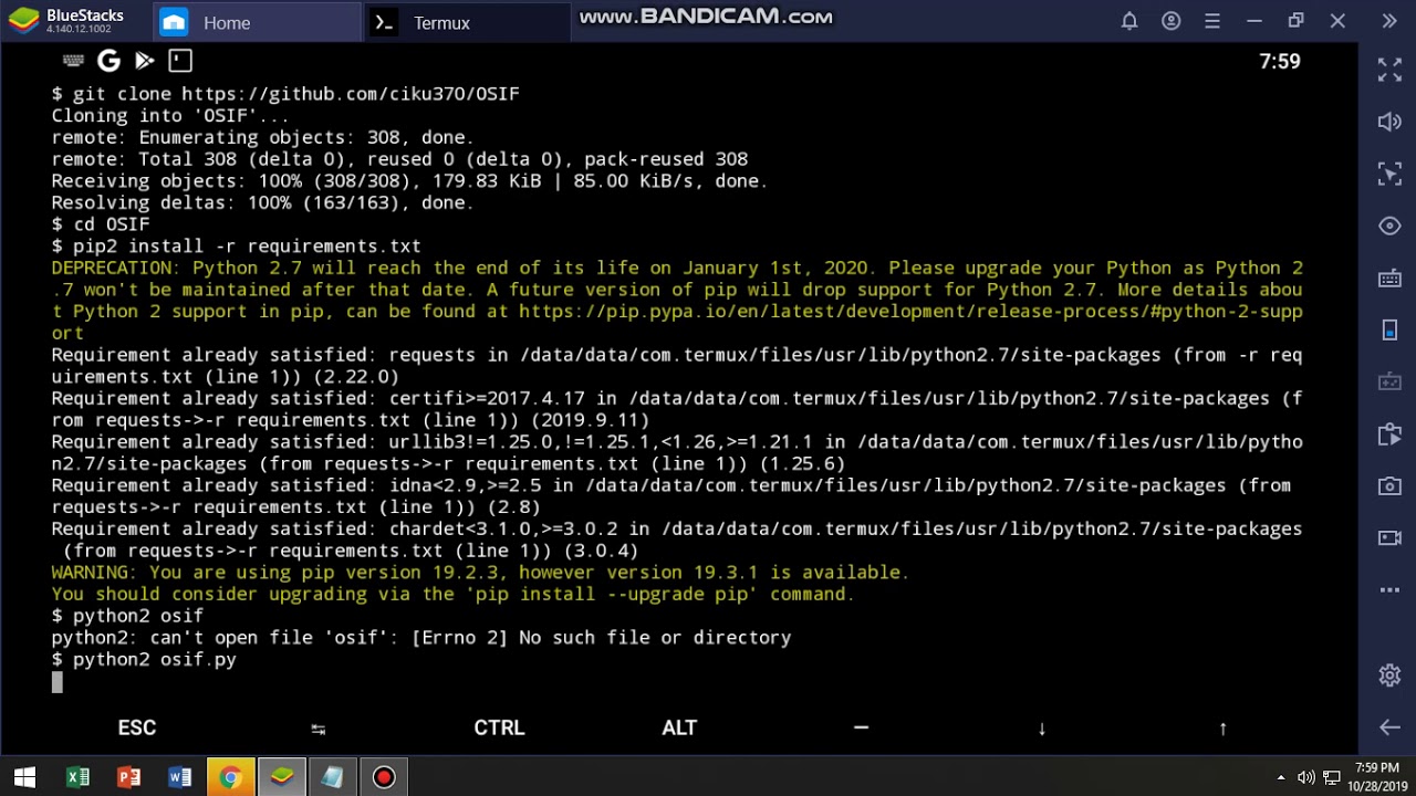 OSIF using termux tutorial