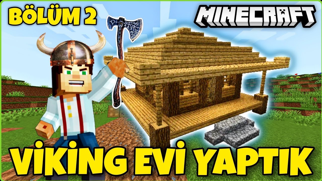 MINECRAFT EV NASIL YAPILIR ❗️EV YAPMAYI ÖĞRENDİK ❗️VİKİNG EVİ YAPTIK #minecraft @55_ragnar