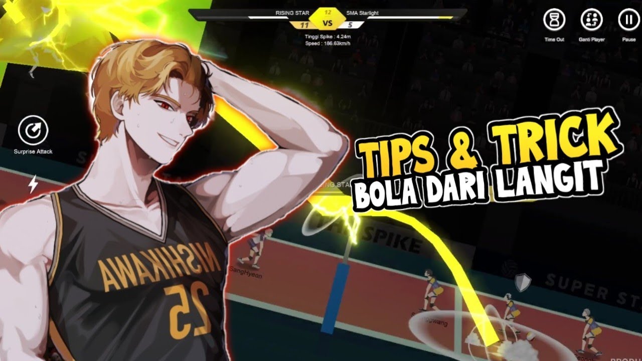 TIPS & TRICK BOLA DARI LANGIT | NISHIKAWA HIGH THROW SERVE