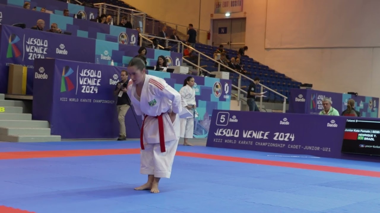 2024 World Venice //Junior Kata Semifinal: Henrique Yasmine (BRA) vs. Marques Rita (POR)