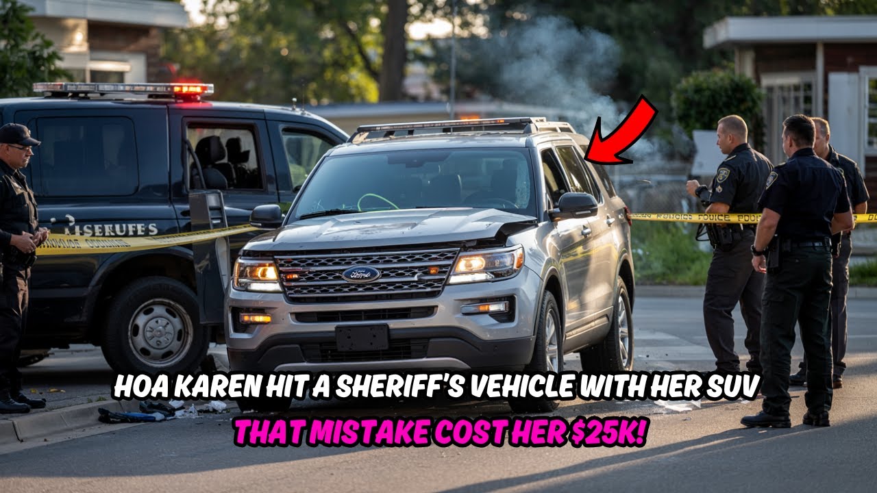 HOA Karen Slammed Her SUV Into the Sheriff’s Truck — Then Got Hit With $25K in Charges