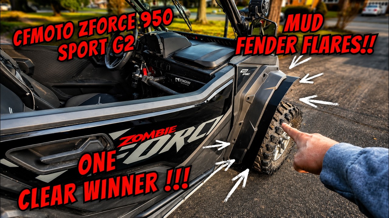 CFMoto ZForce G2 MUD Flares - We Compare TWO Brands ONE CLEAR WINNER!