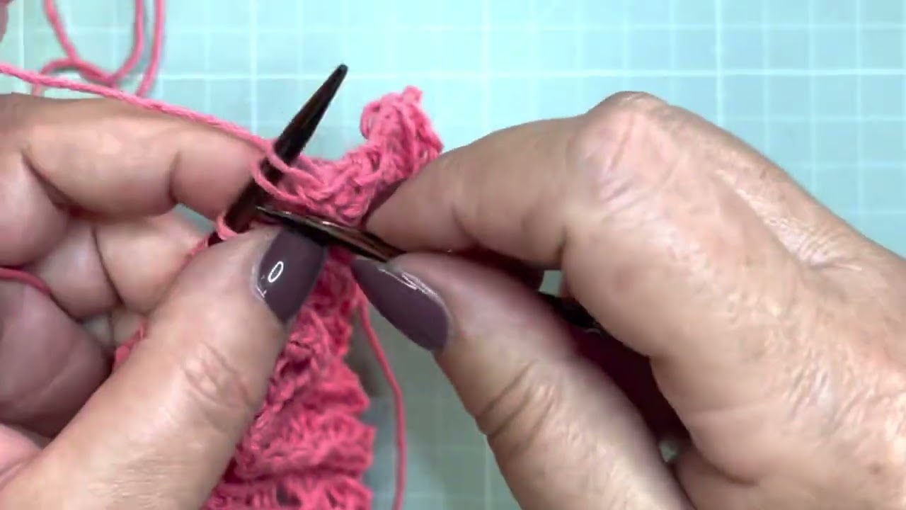 Chiusura elastica con 2 maglie lavorate insieme