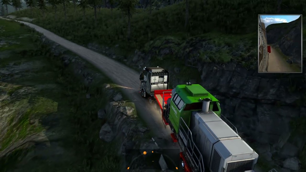 The infamous Locomotive cargo (61 TON) on the Kirkenes quarry Uphill (Promods)
