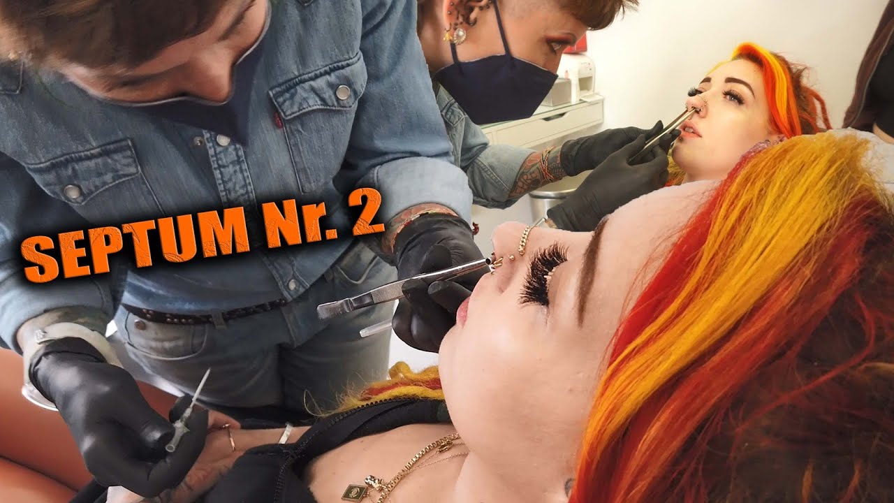 Septum Nr. 2 | Live beim Stechen dabei 💉 10. Nasenpiercing 💉