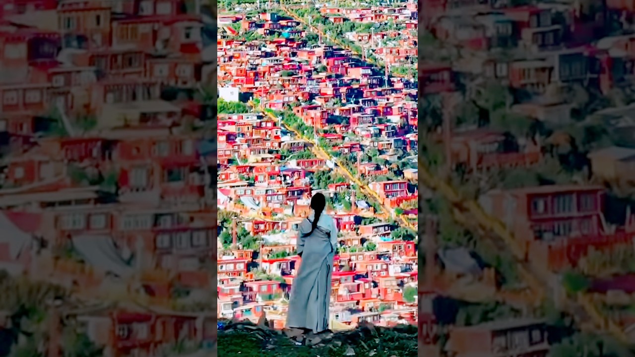 Larung Gar - Ngũ Minh Phật Học viện - Sắc Đạt, Tứ Xuy&ecirc;n #dulichtrungquoc #larunggar #qtair