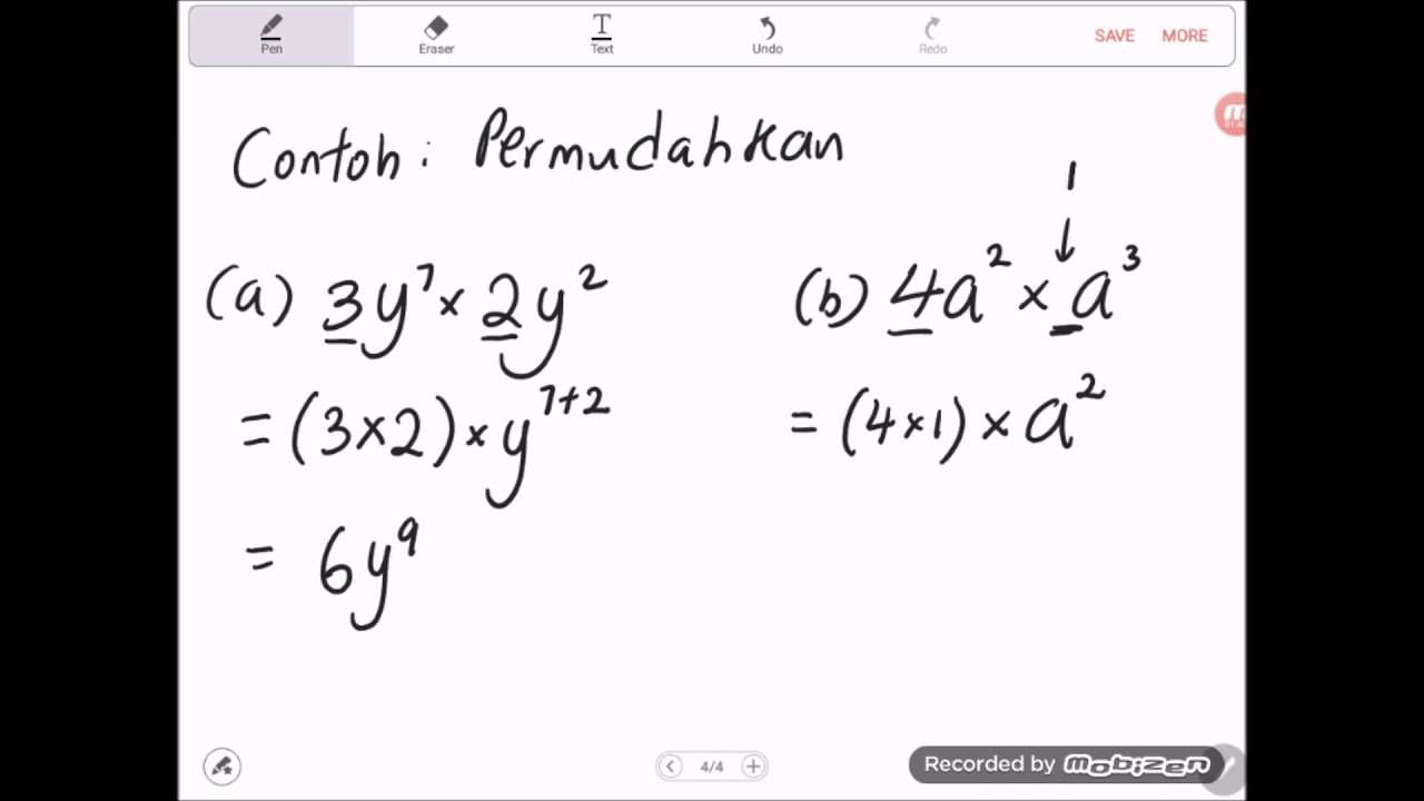 Bab 1 Matematik Tingkatan 3 (Kssm) 1.2A Hukum Indeks: Pendaraban