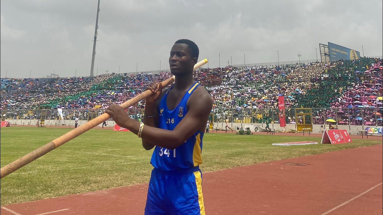Boys pole vault final. Super Zonals 2026. Ashanti region. 