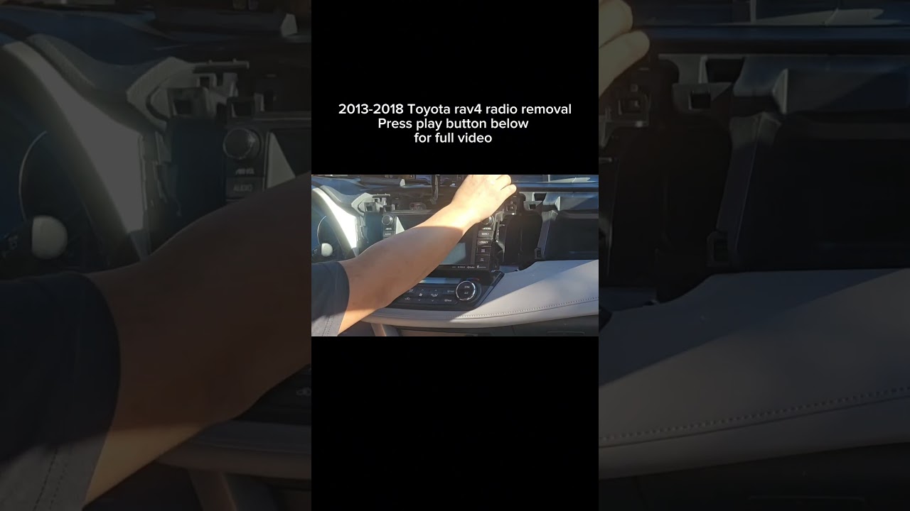 2013-2018 rav4 radio removal