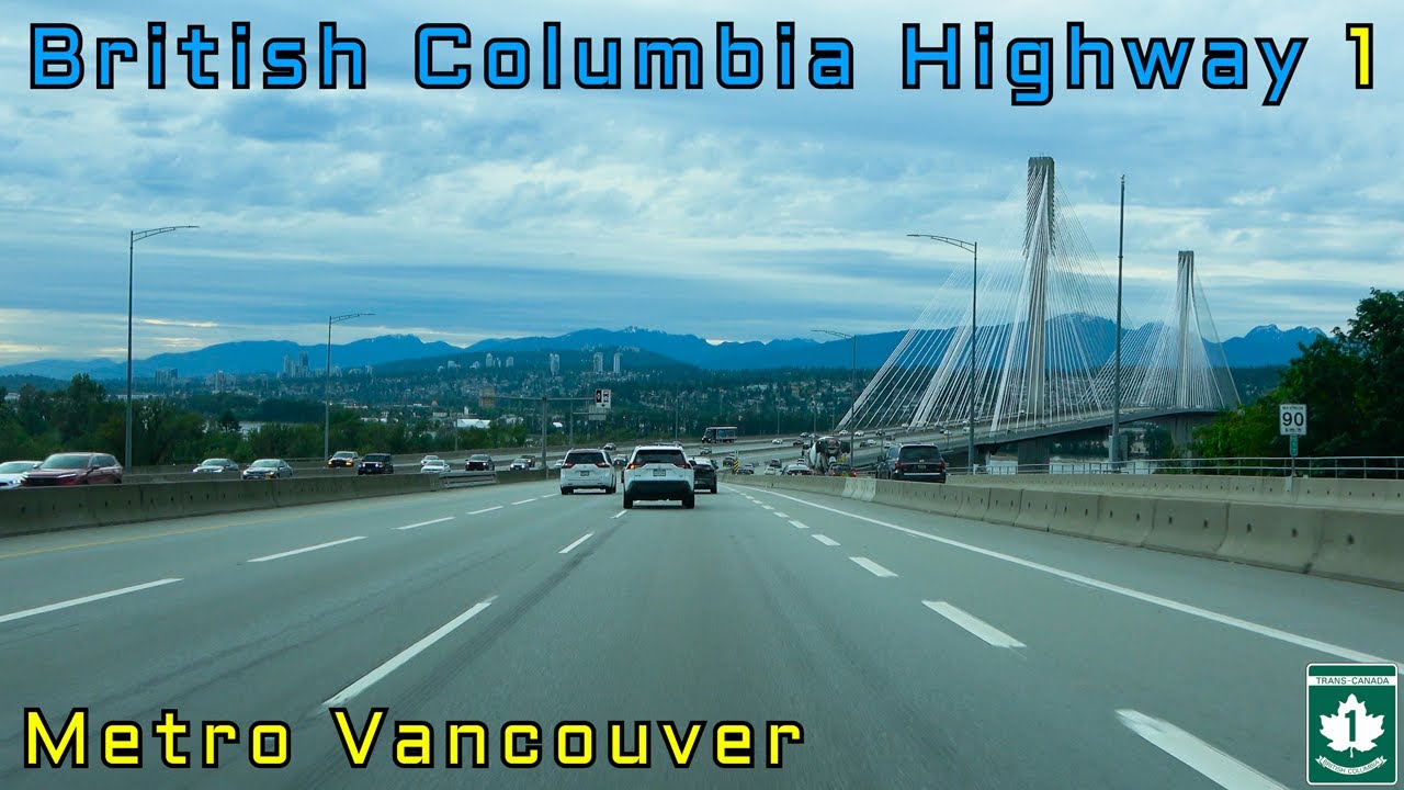 British Columbia Highway 1 WB - Metro Vancouver - Langley to Horseshoe Bay