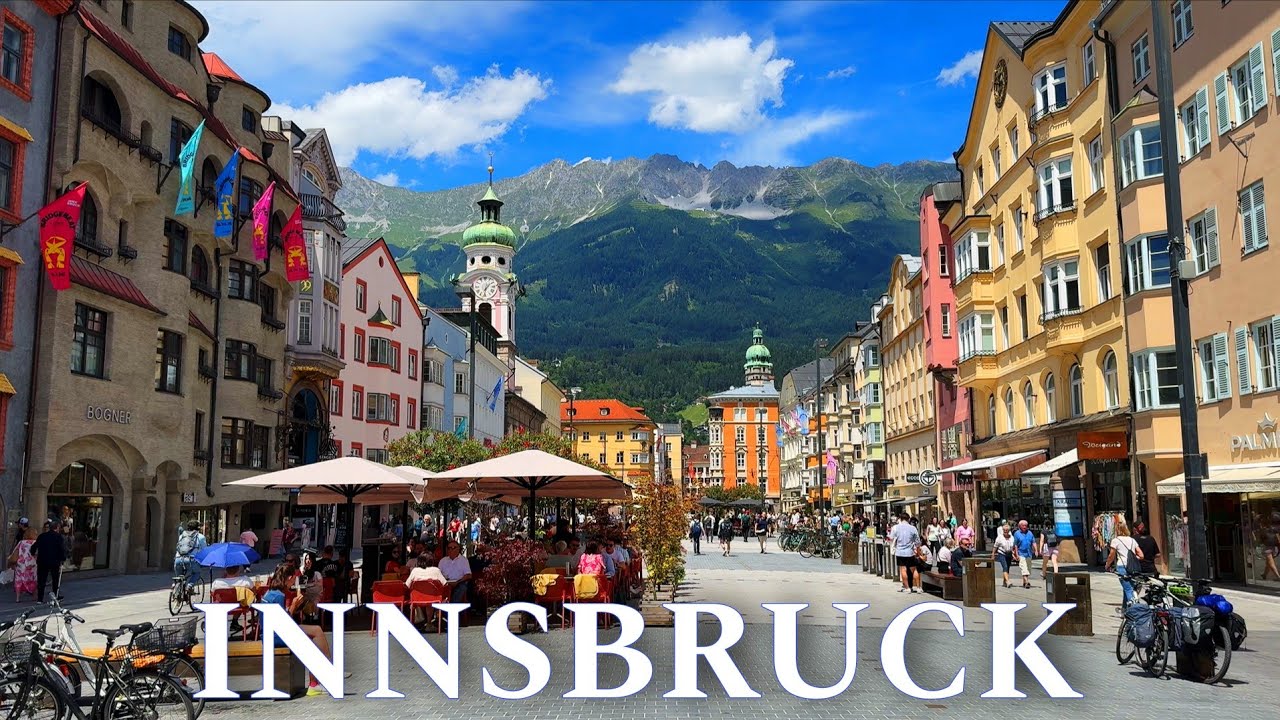 Innsbruck Austria,  Wonderful Walk in Innsbruck Austria 4K UHD 