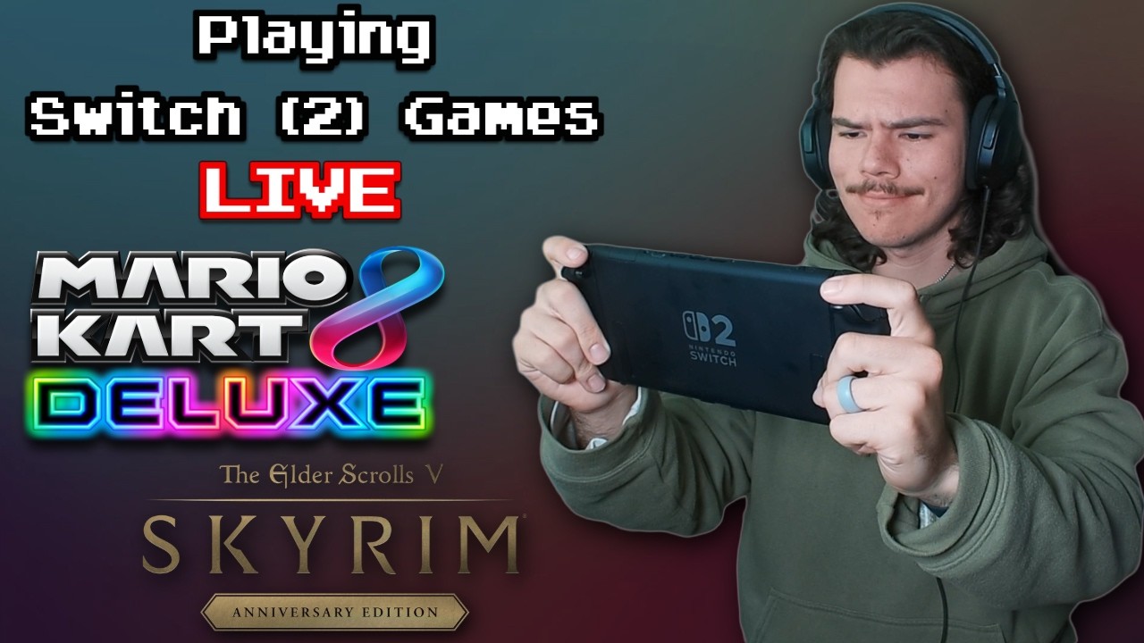 Happy Mar10 day! Wahoo! Playing Mario Kart- then SKYRIM for the first time!