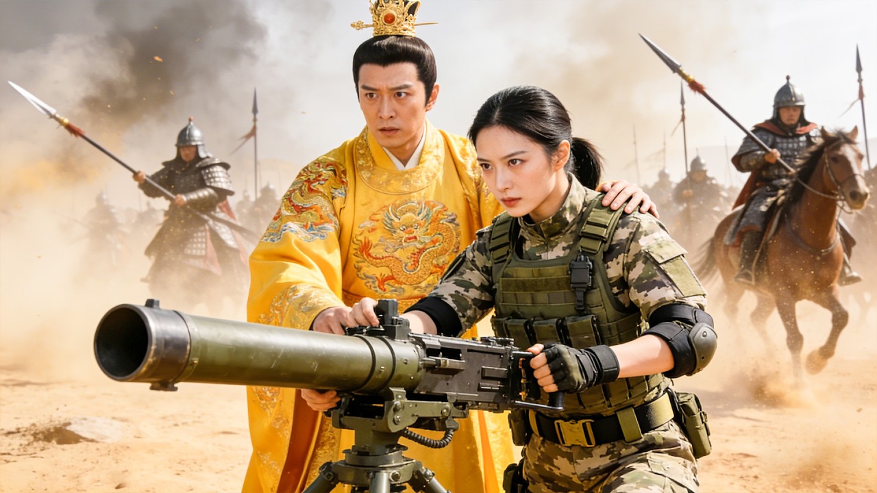【Full Movie】穿越女孩用現代武器守城，一夜擊退百萬大軍，皇帝徹底看傻了！