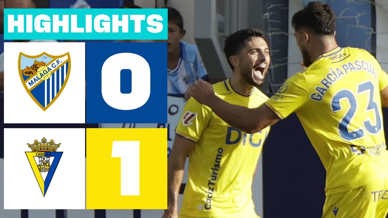 M&Aacute;LAGA CF  0 - 1 C&Aacute;DIZ CF | RESUMEN LALIGA HYPERMOTION