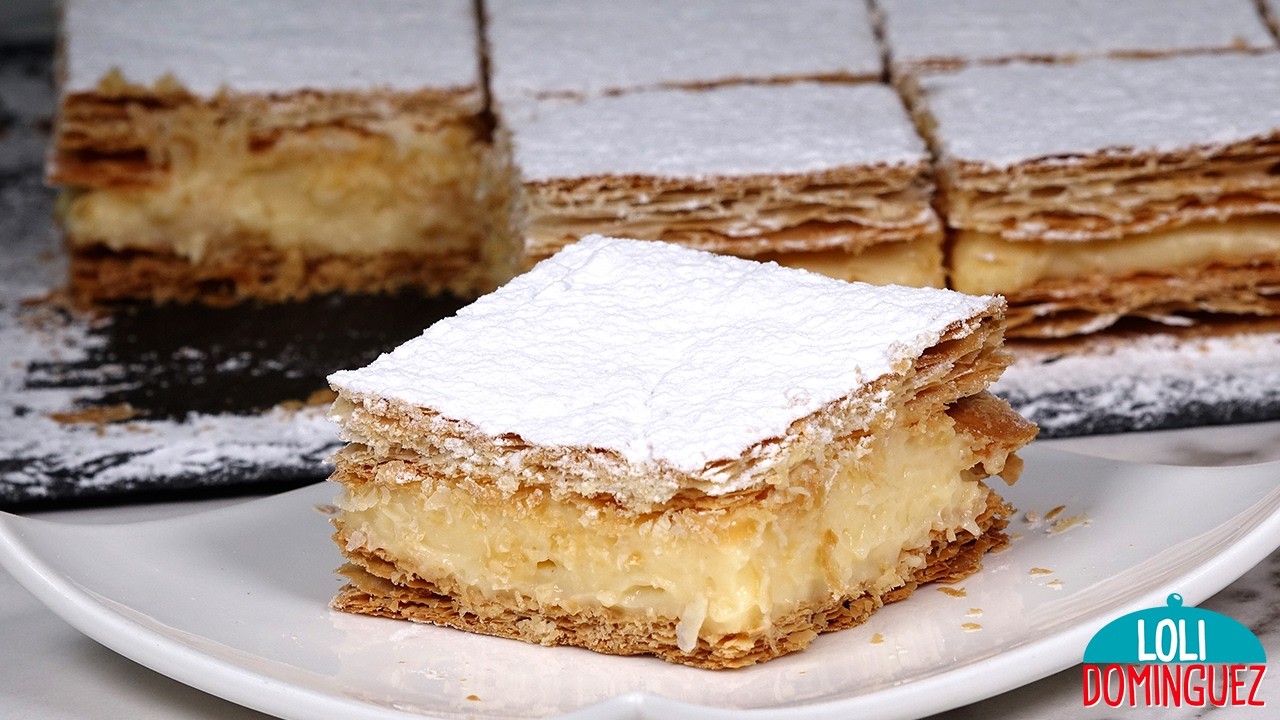 MIGUEL&Oacute;N (SOLO HOJALDRE Y CREMA PASTELERA). Delicioso y f&aacute;cil postre que encanta a todos. DULCES
