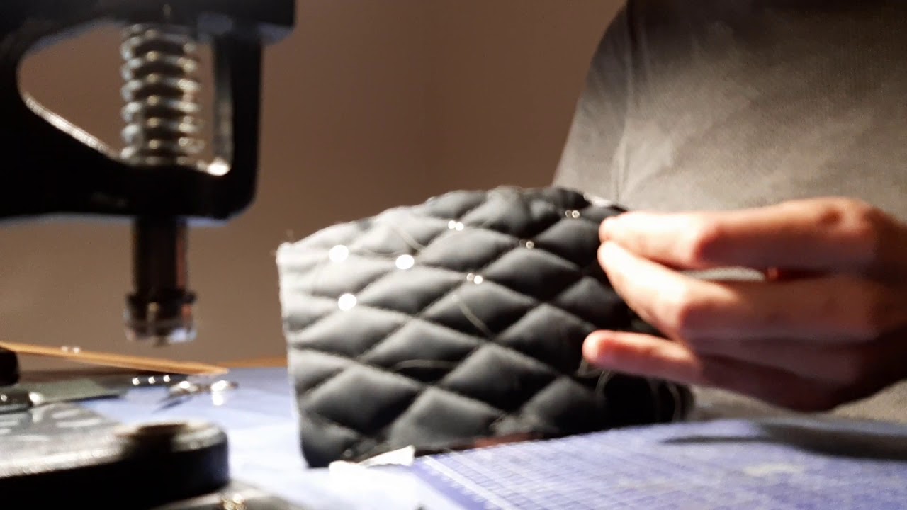 Riveter son matelassé cuir