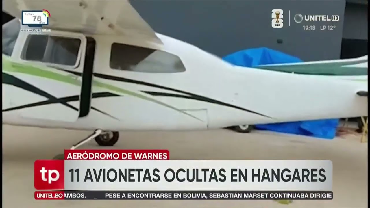 Umopar intervine un aeródromo en Warnes vinculado a Sebastián Marset y secuestra 11 avionetas