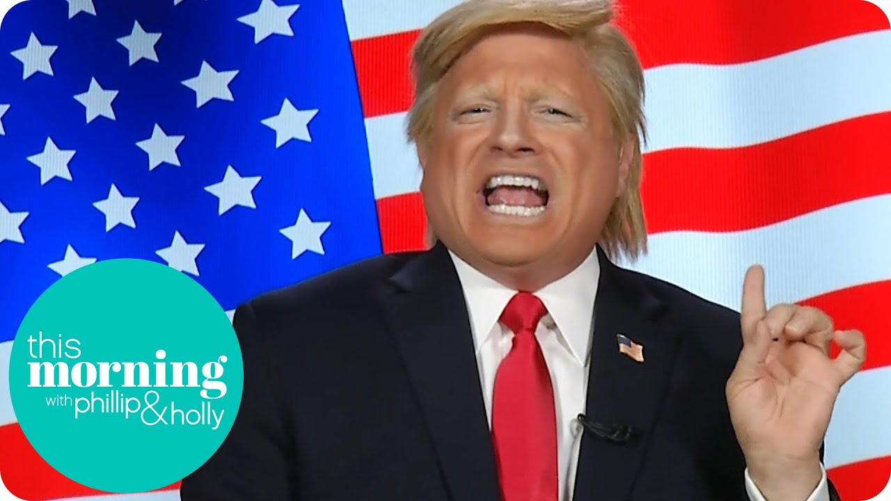Donald Trump Impersonator John Di Domenico Insults Hillary Clinton And Hits On Holly! | This Morning