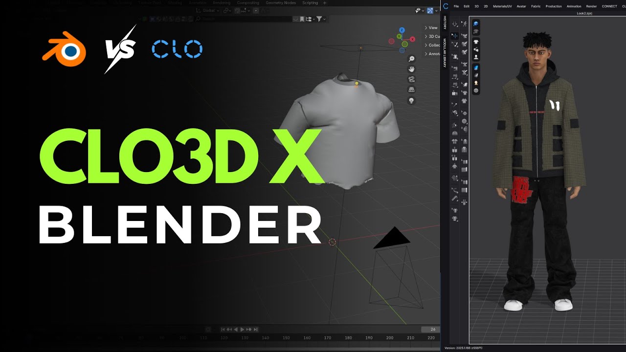 CLO3D X Blender | Voltado pra Moda