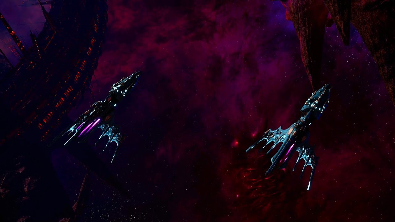 Eldar Corsairs vs TAU Protector Fleet! - 1v1 Multiplayer Gameplay, Battlefleet Gothic Armada 2