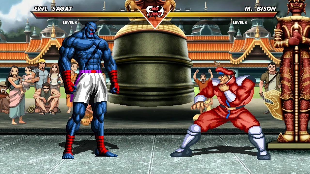 EVIL SAGAT vs M BISON - Highest Level Awesome Fight!