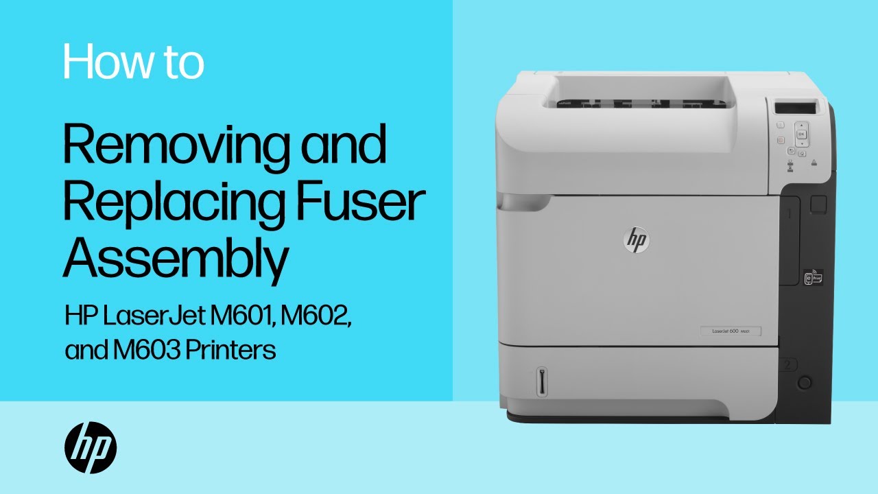 Removing and Replacing the Fuser Assembly | HP LaserJet Printers | HP Support