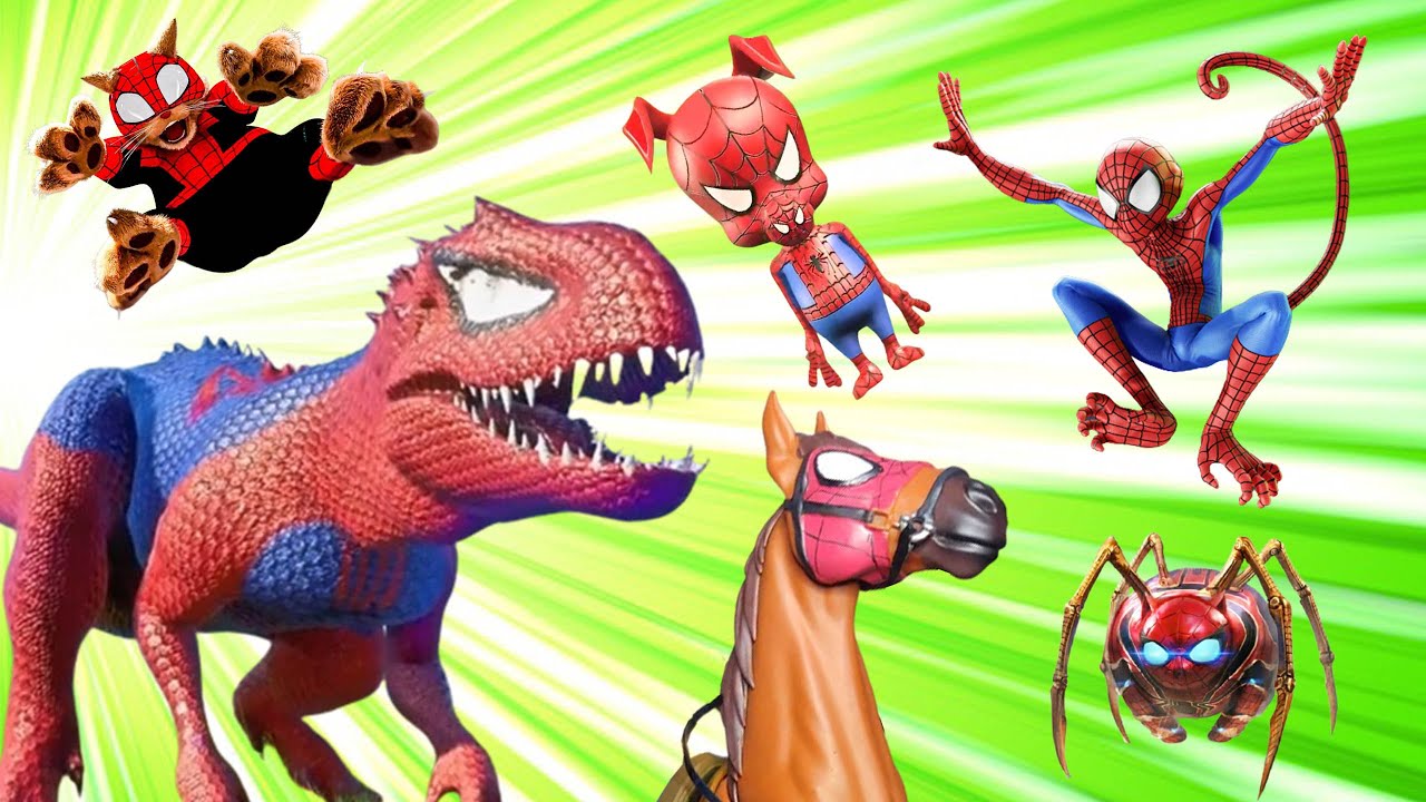 SPIDER-REX & his Spider-Animal friends (Across the Spider-Verse)