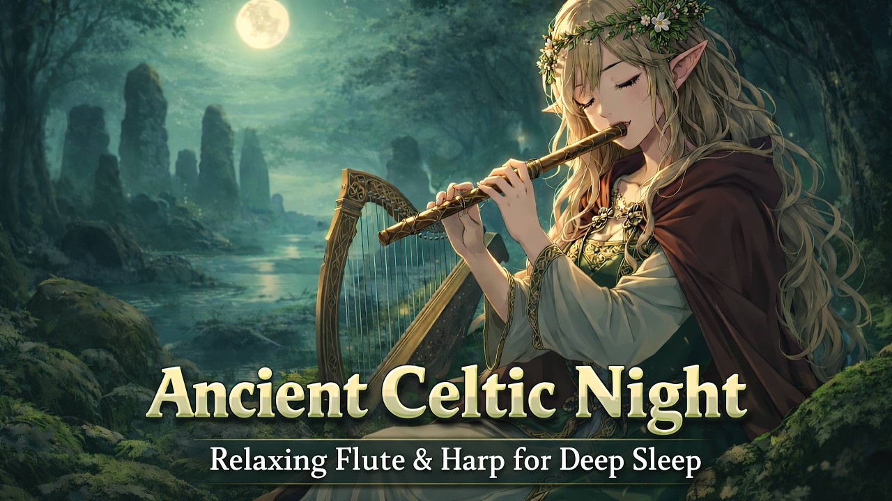 Ancient Celtic Sleep Music | Medieval Ambient Flute & Harp for Relaxation