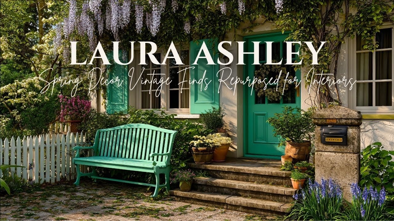 Laura Ashley Spring Decor Vintage Finds Repurposed for Charming Interiors