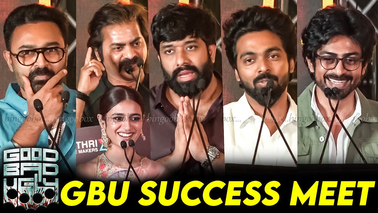Full video : Ajith Kumar 's GOOD BAD UGLY Success Meet | Adhik Ravichandran Arjun das Priya Prakash
