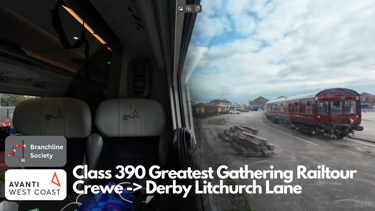 Greatest Gathering Class 390 Pendolino Railtour (Crewe - Derby Litchurch Lane)