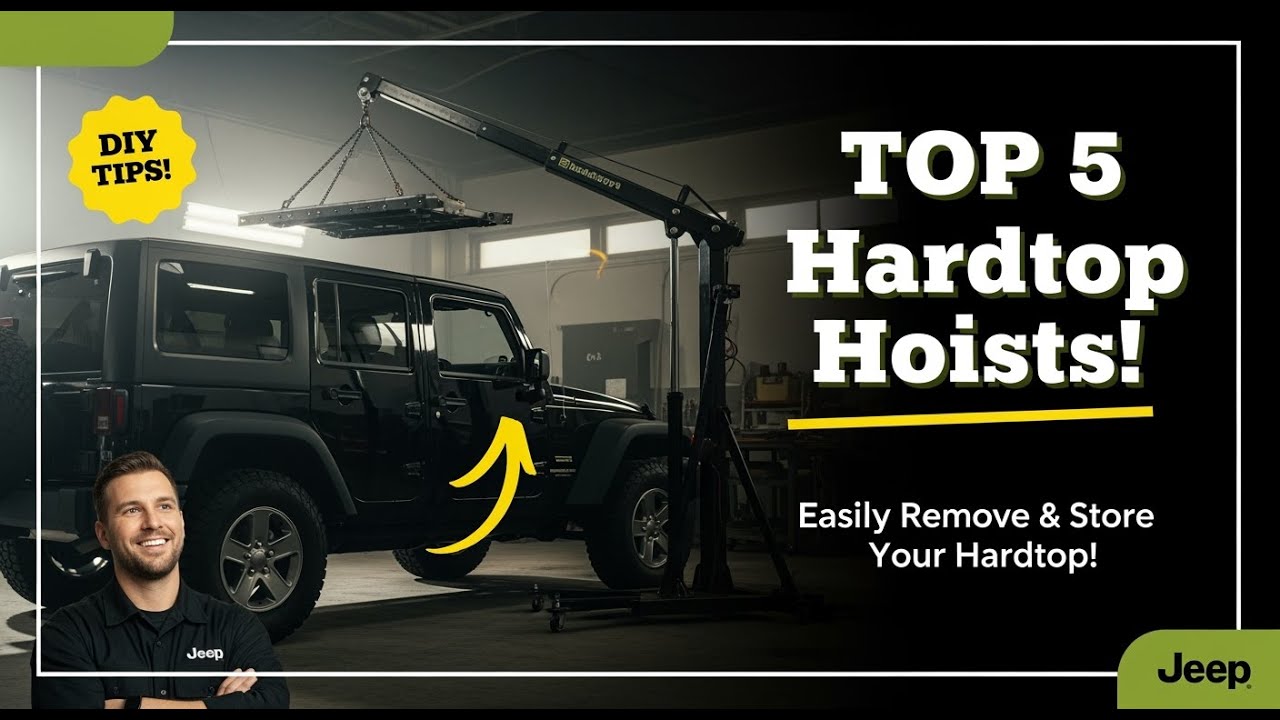 ТОП-5 лучших подъемников для жесткой крыши Jeep 2026 года | Легко снимайте и храните жесткую крыш...